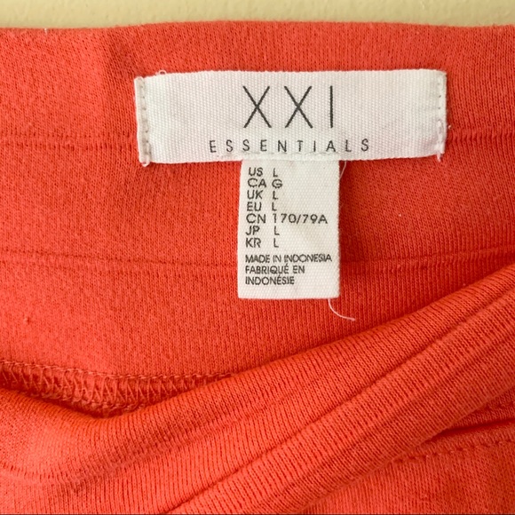 Forever 21 Coral Pink Mini Skirt - Picture 3 of 4